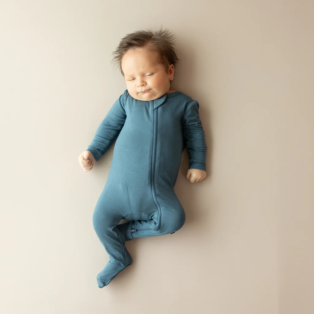 Zippered Footie in Atlantic | Kyte Baby