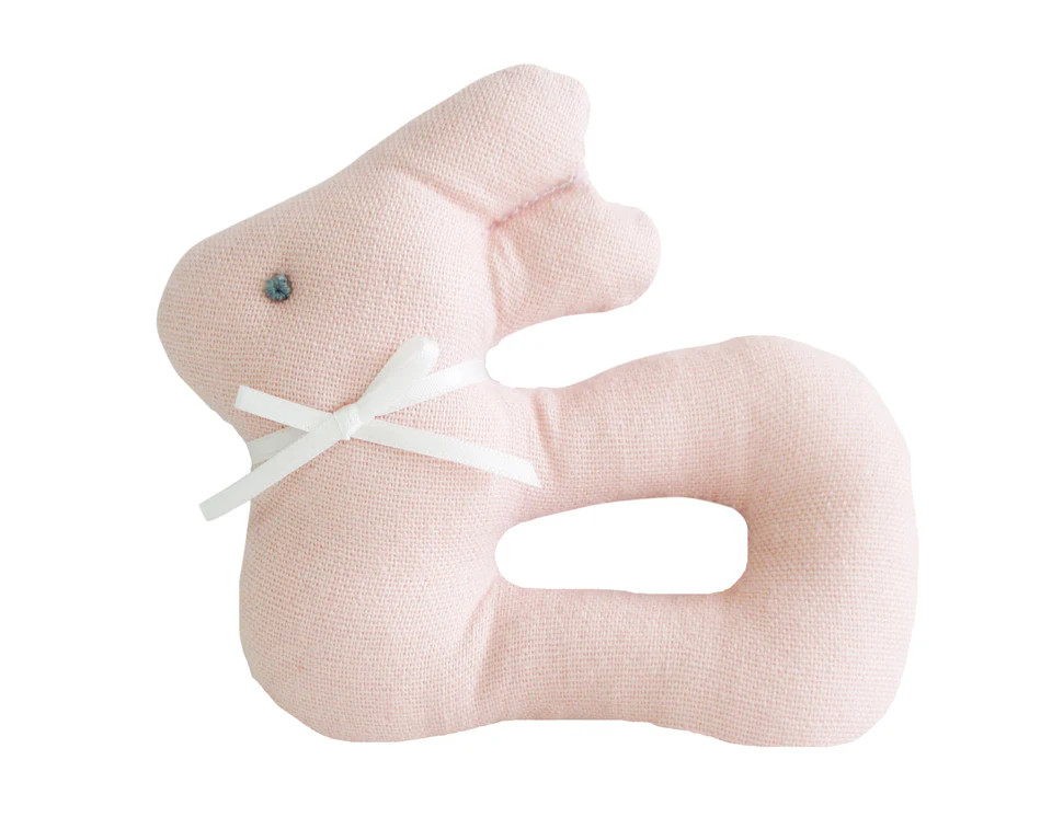 Alimrose My First Bunny Rattle - Pink | JoJo Mommy