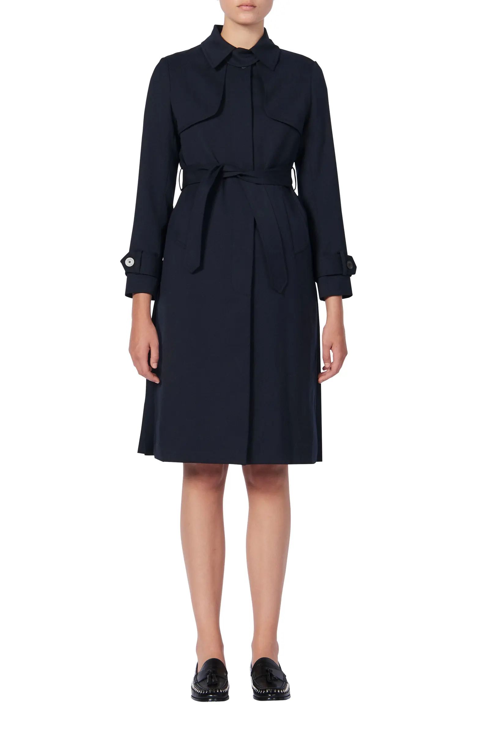Belted Wool Blend Trench Coat | Nordstrom
