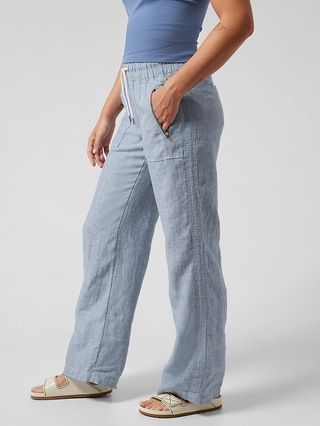 Cabo Linen Wide Leg Pant | Athleta