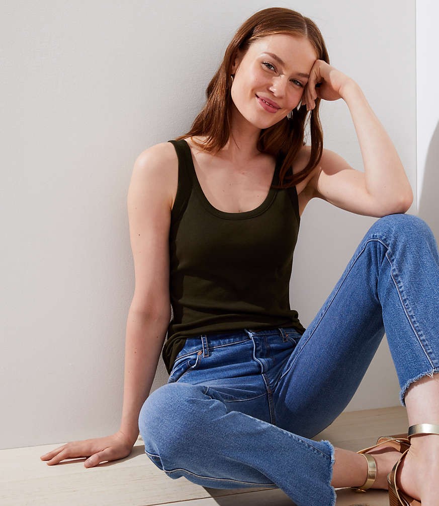 Essential Shirttail Tank | LOFT