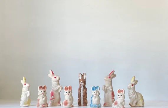 Vintage Paper Mache Rabbit Easter Bunny Decoration | Etsy | Etsy (US)