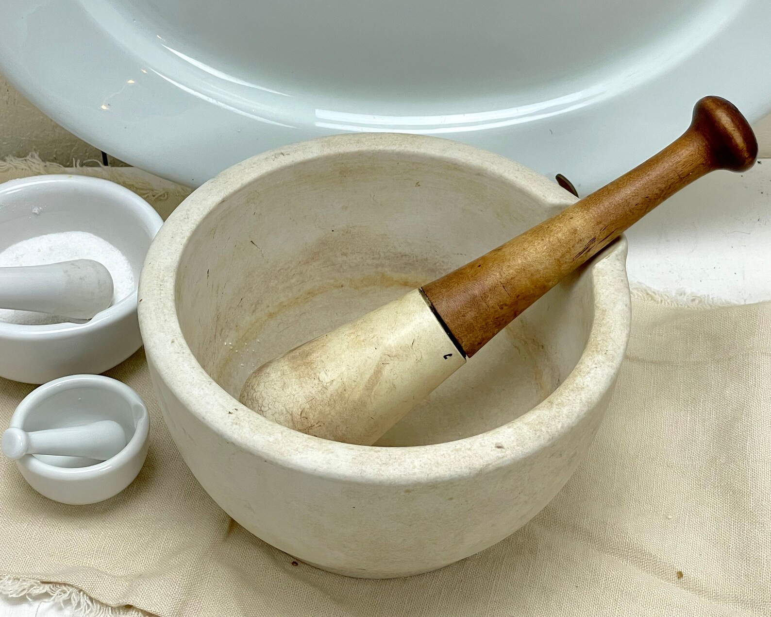 Vintage Mortar and Pestle Size 6 it's Big at Kate's - Etsy | Etsy (US)