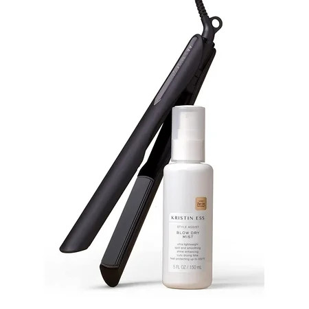 Kristin Ess NanoBlack 3-in-1 Flat Iron + Blow Dry Mist 5 oz Variety Pack | Walmart (US)