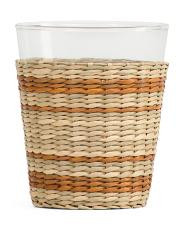 Seagrass Brown Stripe Wide Cage Tumbler | TJ Maxx