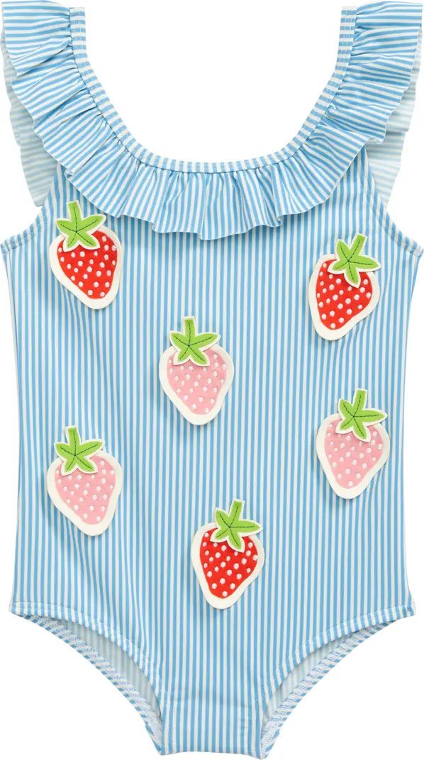 Strawberry & Stripes One-Piece Swimsuit | Nordstrom