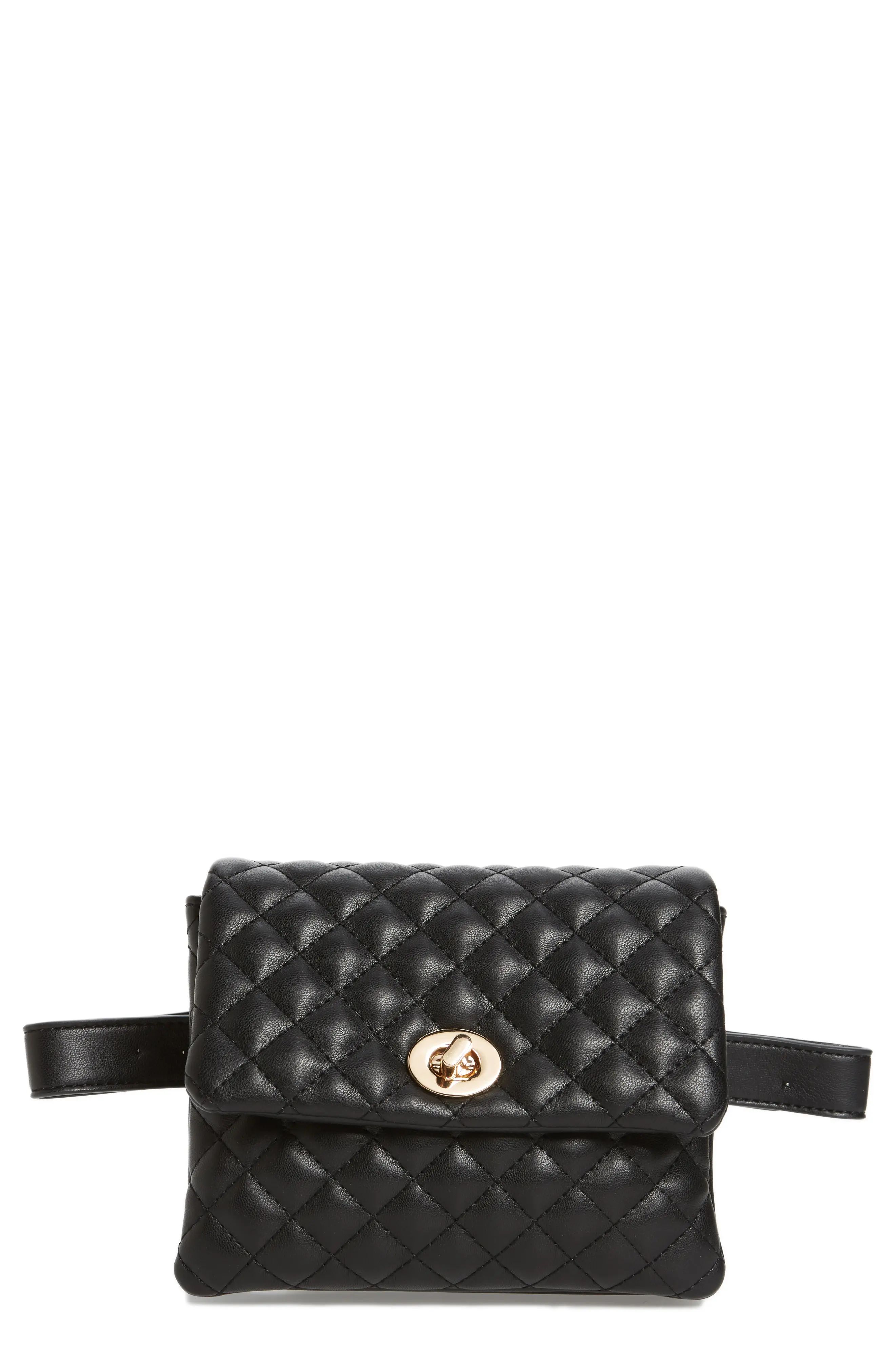 Mali + Lili Quilted Faux Leather Convertible Belt Bag | Nordstrom
