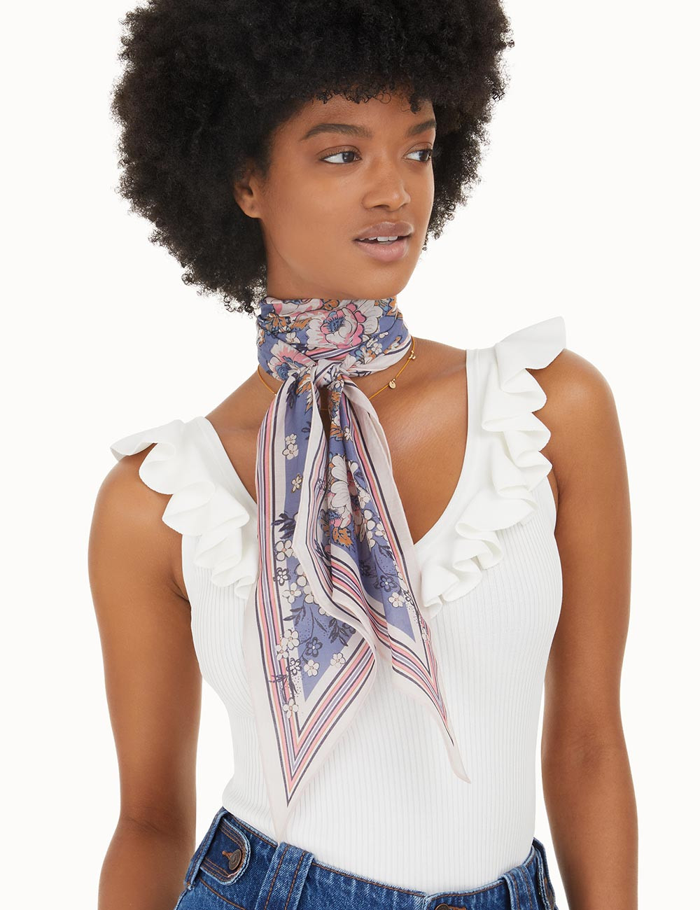 Silk Cotton Neck Scarf | ZIMMERMANN (APAC)