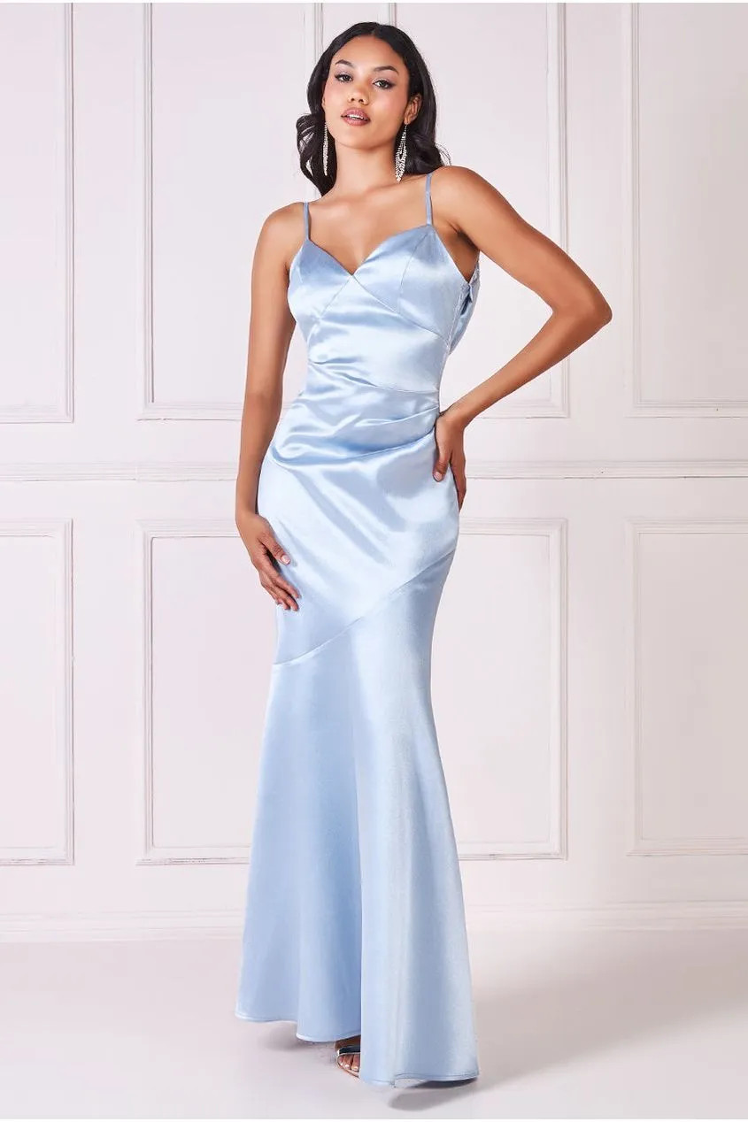 Cowl Back Satin Maxi Dress | Boohoo.com (UK & IE)