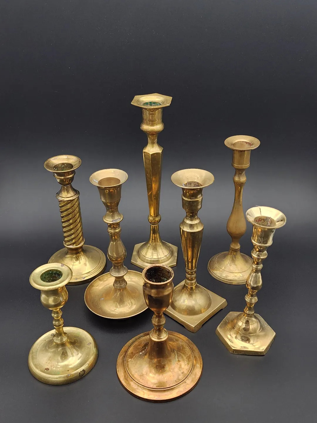 Vintage Brass Candlestick Holders | Choose Your Favorite • Grandmillennial Decor - Etsy | Etsy (US)