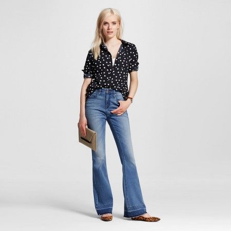 Women's High-rise Flare Jeans Medium Wash - Mossimo™ | Target