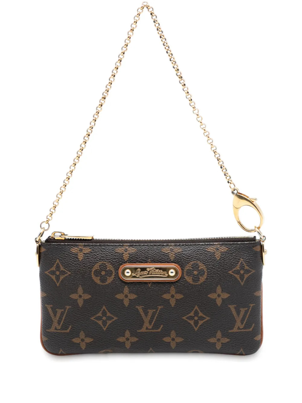 Louis Vuitton Pre-Owned 2011 Monogram Pochette Milla MM Shoulder Bag | Brown | FARFETCH | Farfetch Global