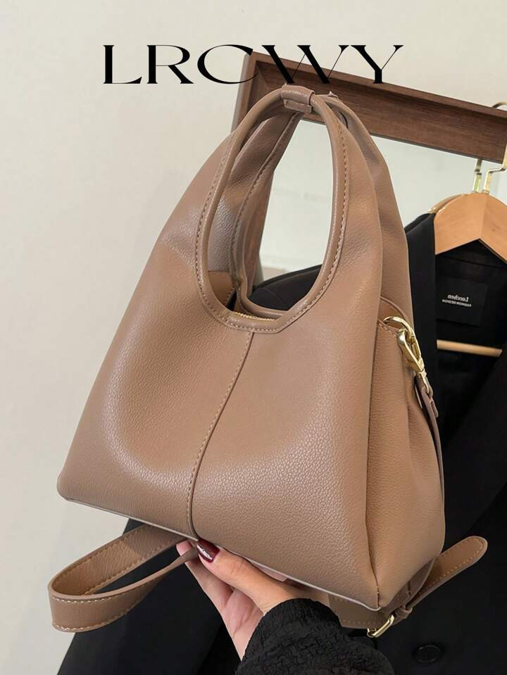 Women's Fashion Handbag Bucket Bag Stylish Elegant Large Capacity Khaki Crossbody Bag | SHEIN