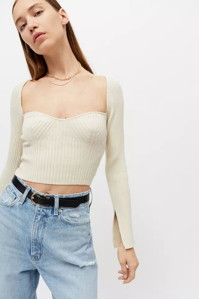 UO Juliet Portrait Neck Sweater | Urban Outfitters (US and RoW)