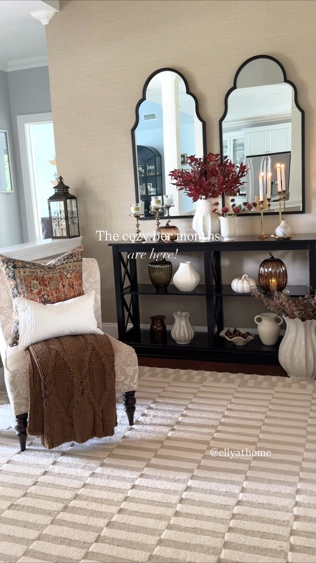 Cozy fall entryway styling! Shop fall pillows shops free, blankets, vases, florals, pumpkins, area rug and more fall decor accessories. 

#LTKFindsUnder50 #LTKSaleAlert #LTKHome