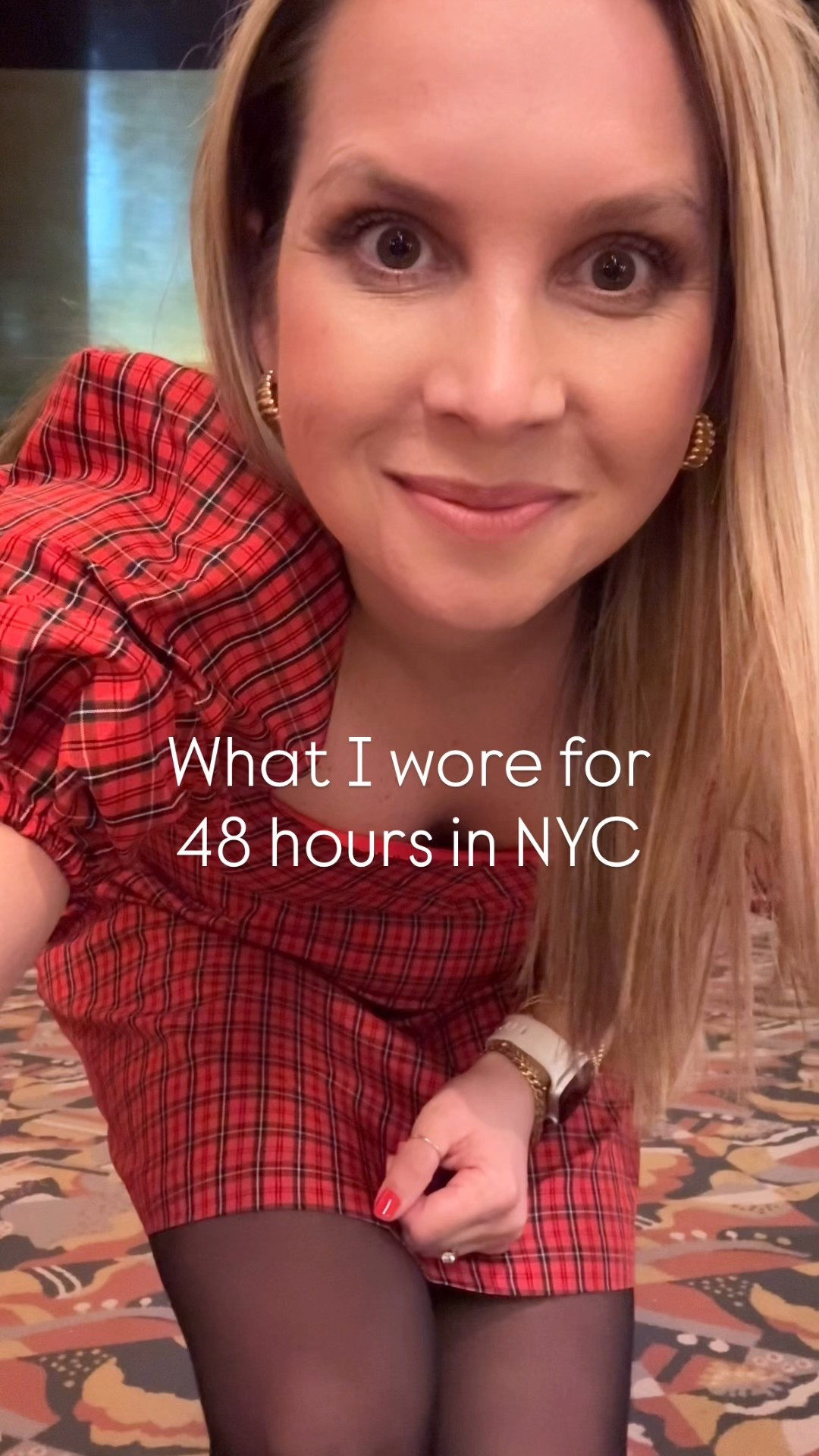 Everything I wore for our whirlwind 48-hour mother-daughter trip to NYC! It was so fun and Evie can’t wait to go back, plus I linked her outfits, too 🫶🏻 Comment NYC for details to shop! 

Look 1 - size small dress 
Look 2 - size small top, size 6 jeans 
Look 3 - size small dress 
Look 4 - size small button down, size medium sequin shorts 
Look 5 - size small tweed coat, size 6 jeans 
Look 6 - size small t-shirt, size small leggings, size small faux fur coat (that I wore the whole trip!) 

Christmas outfit, Christmas sweater, over 40, nyc, wicked 

#LTKHoliday #LTKootd #LTKOver40