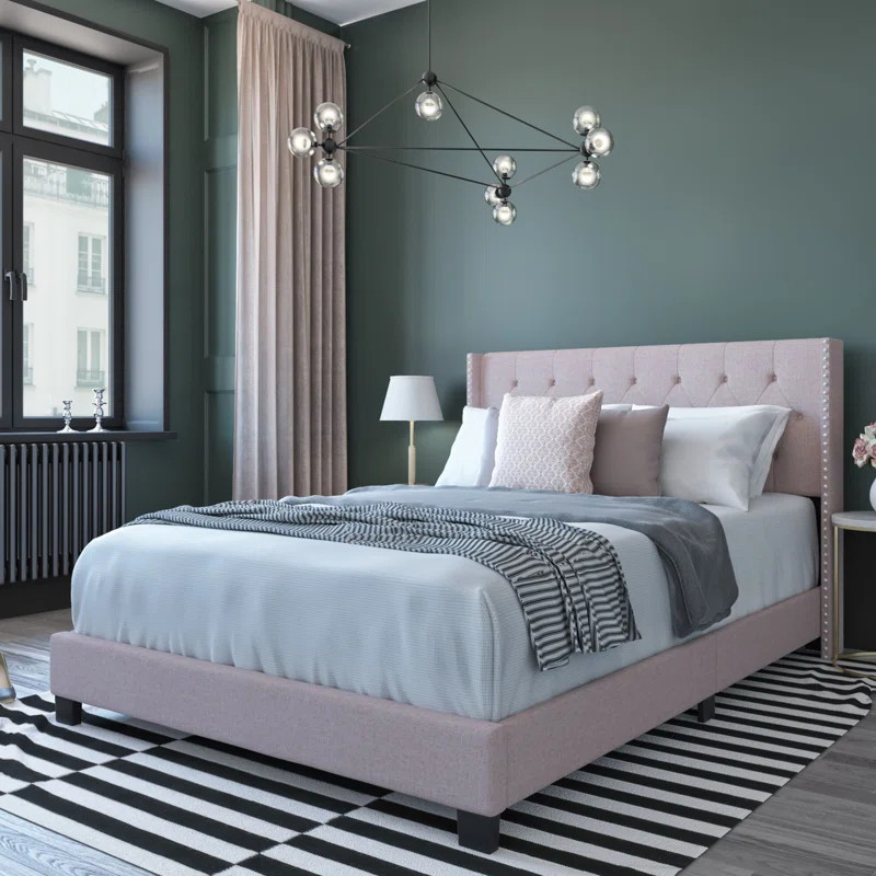 Tianna Tufted Upholstered Low Profile Standard Bed | Wayfair North America