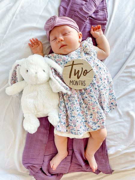 Super soft swaddle. Amazon baby monthly signs, and the bunny is from Target and on clearance!!! 

#LTKsalealert #LTKbaby #LTKunder50