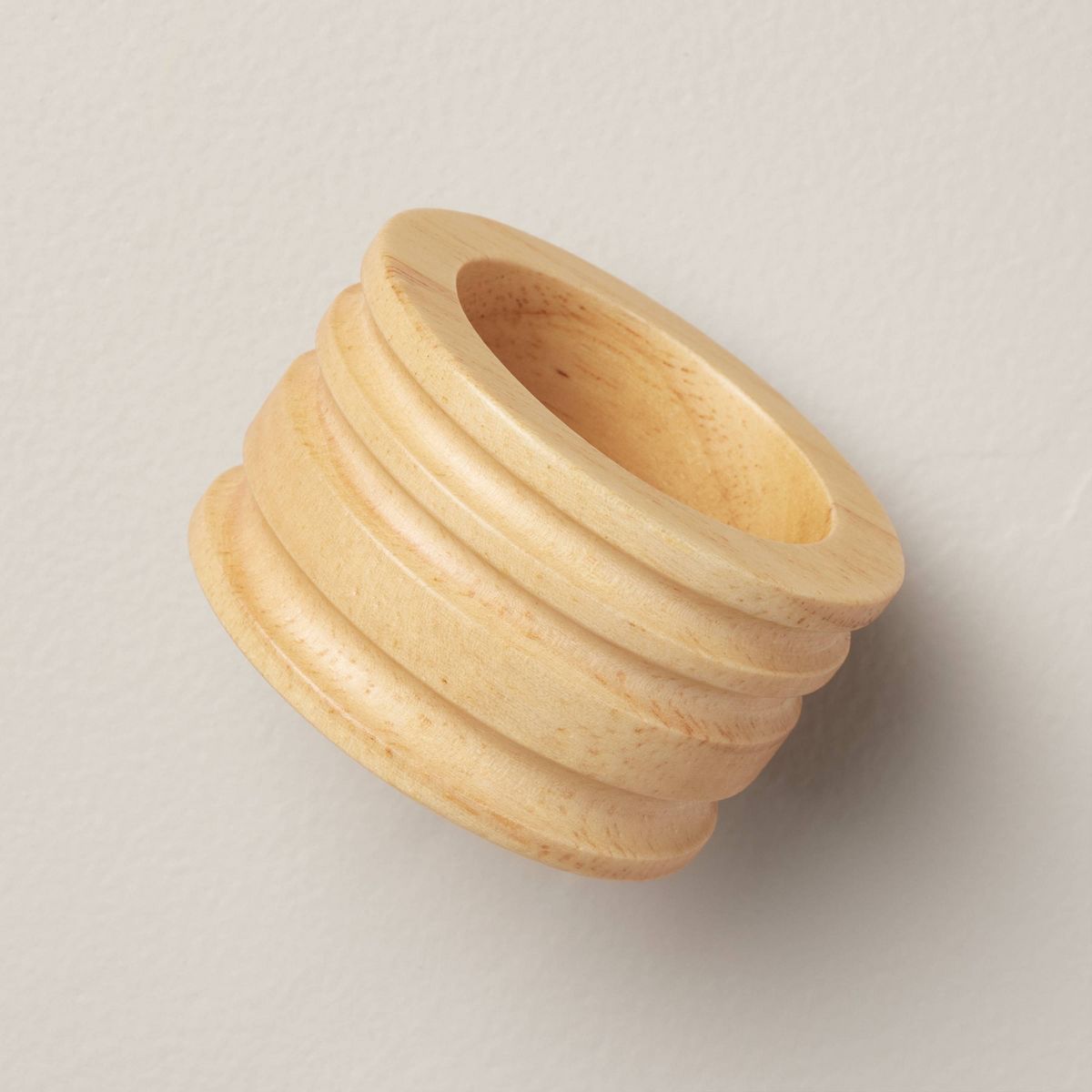 4pc Wooden Napkin Ring Set - Hearth & Hand™ with Magnolia | Target