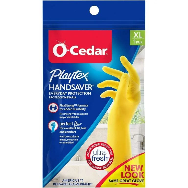 Playtex HandSaver Flex Strong Yellow Gloves, Extra Large | Walmart (US)