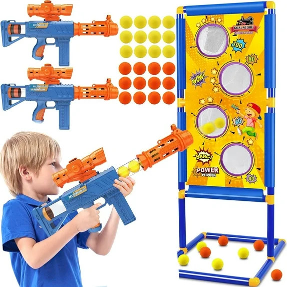 BEEPRINCESS Shooting Game Toy for Age 6, 7, 8, 9, 10+ Years Old Kids Boys - 2 Pack Air Toy Guns &... | Walmart (US)