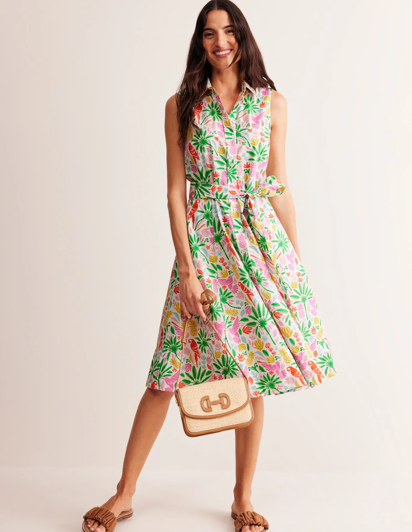 Amy Sleeveless Shirt Dress | Boden (US)