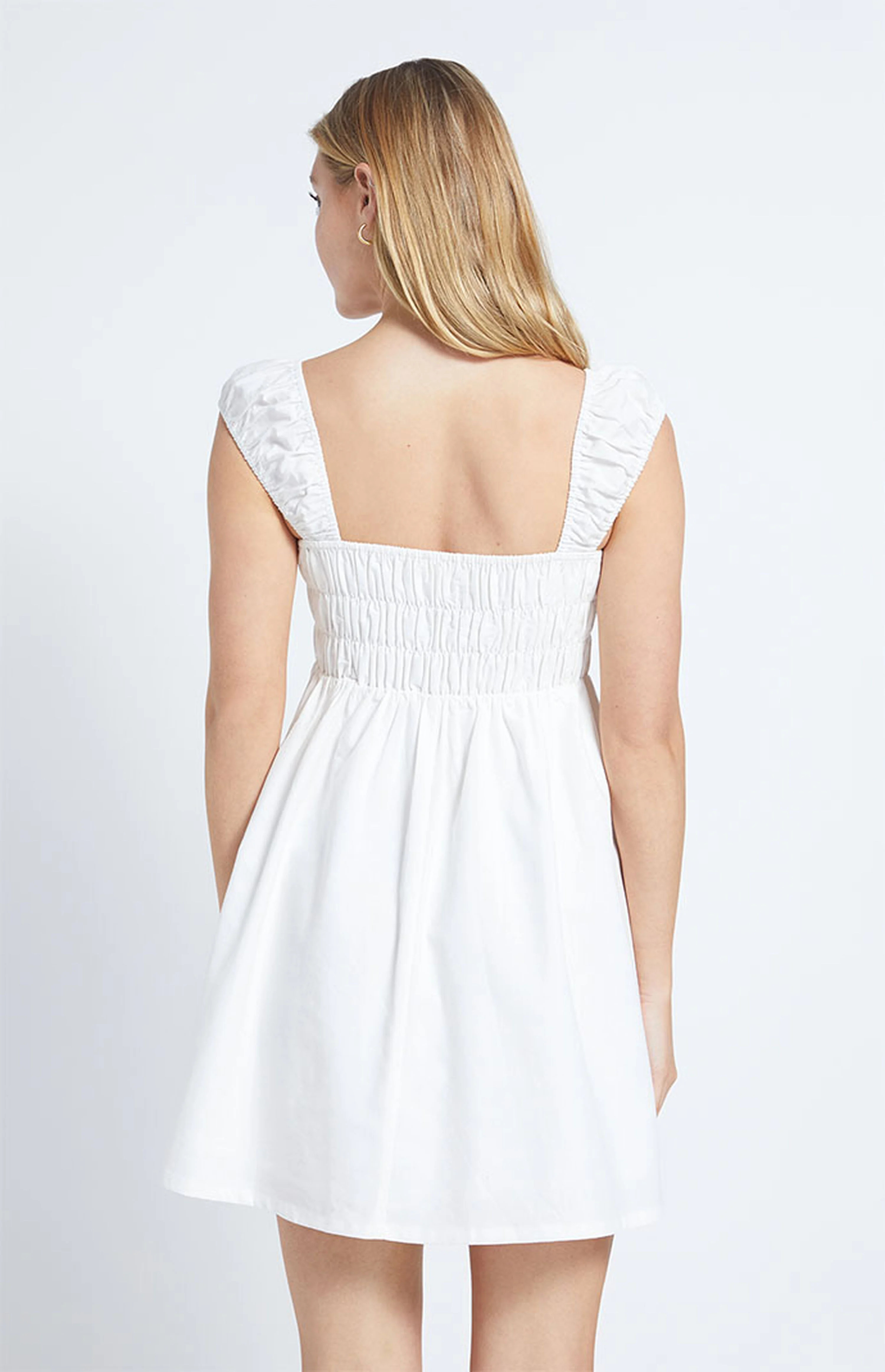 LA Hearts Cap Sleeve Smocked Mini Dress | PacSun