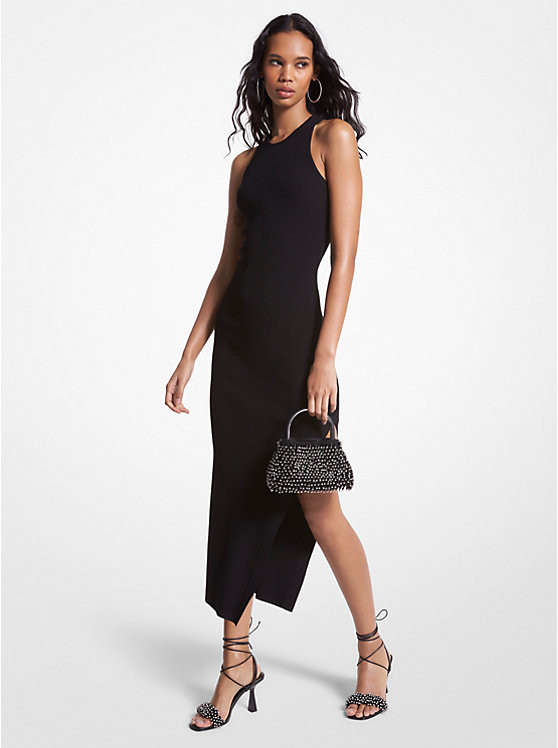 Ribbed Stretch Knit Tank Dress | Michael Kors US