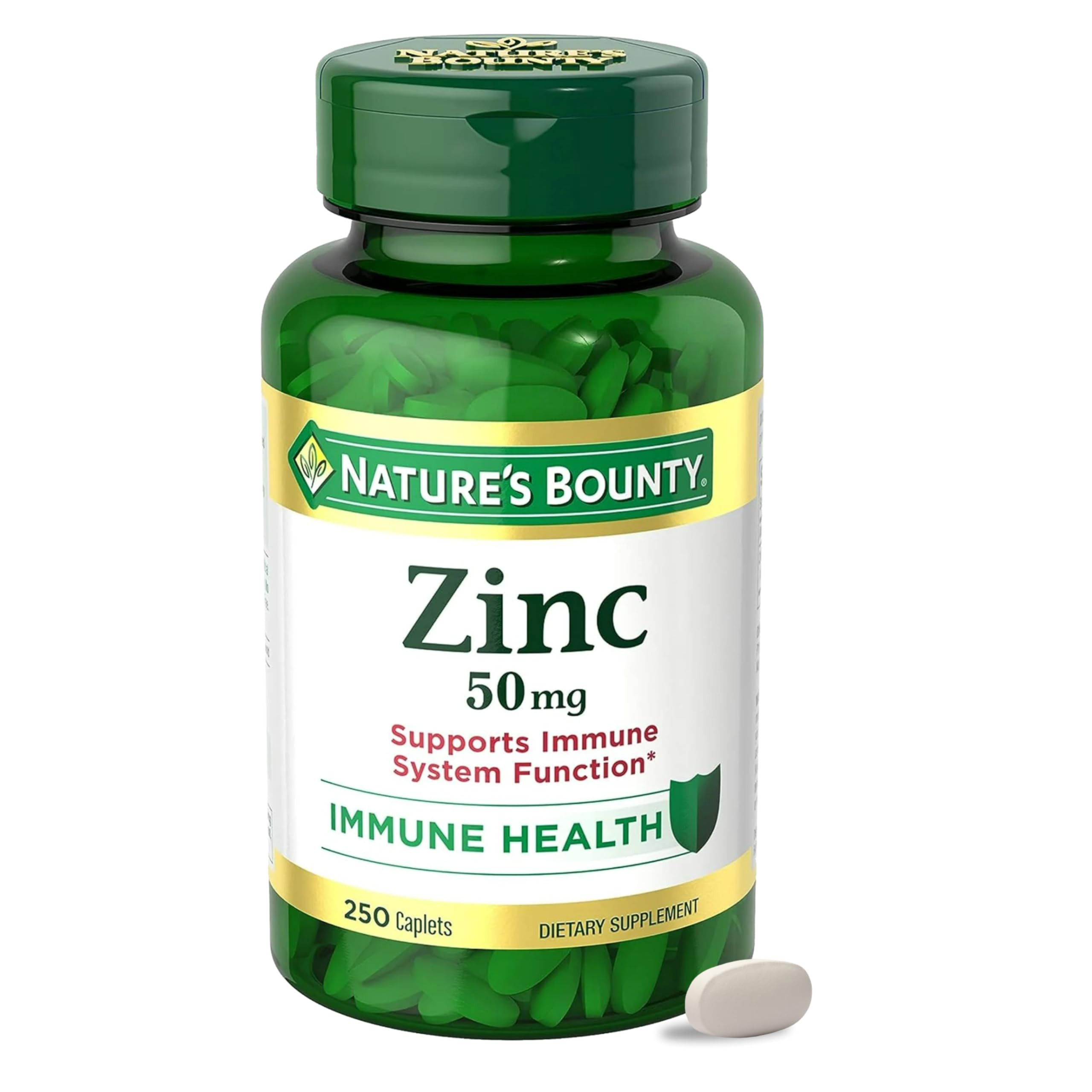 Amazon.com: Nature\u2019s Bounty Zinc 50mg, Immune Support & Antioxidant Supplement, Promotes Ski... | Amazon (US)