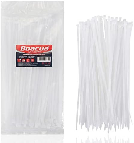 Amazon.com: 12 Inch Zip Cable Ties (100 Pieces), Self-Locking Premium Nylon Cable Wire Ties,Heavy... | Amazon (US)