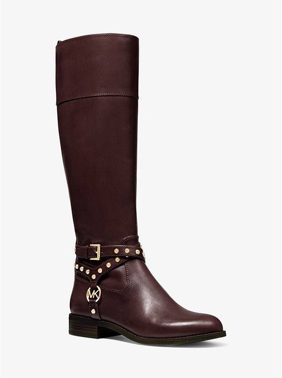 Preston Studded Leather Boot | Michael Kors US