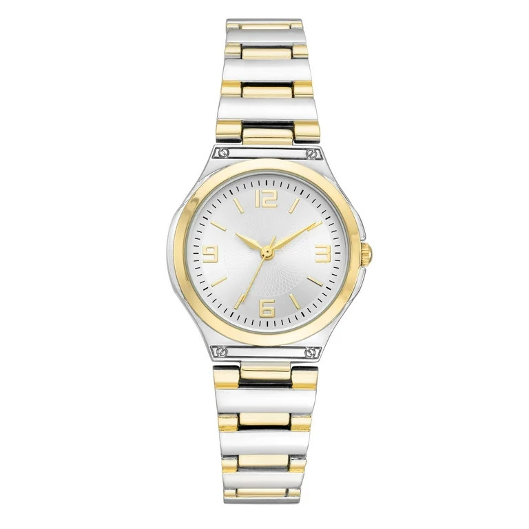 Time and Tru Gold Tone Metal Bracelet Women's Watch | Walmart (US)