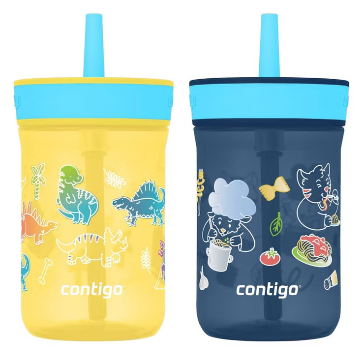Contigo Kids' Leighton Tritan 14oz Tumbler Pineapple Blue raspberry with Little Dinos | Target