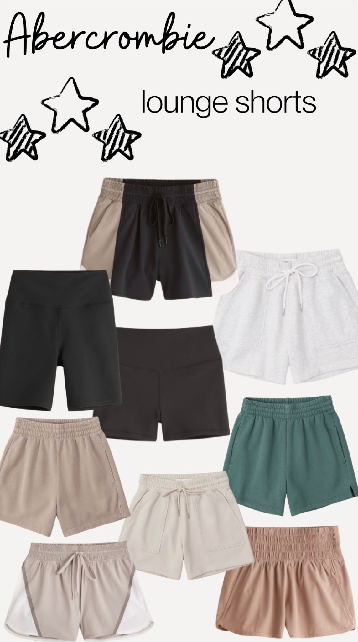 Fave Abercrombie shorts. 
#comfy #shorts #Abercrombie #summer #lounge  

#LTKunder100 #LTKFitness
