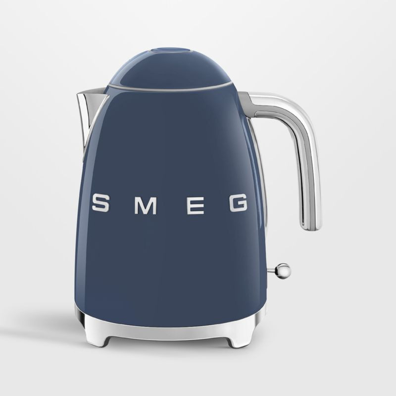 SMEG Navy Retro Electric Tea Kettle + Reviews | Crate & Barrel | Crate & Barrel