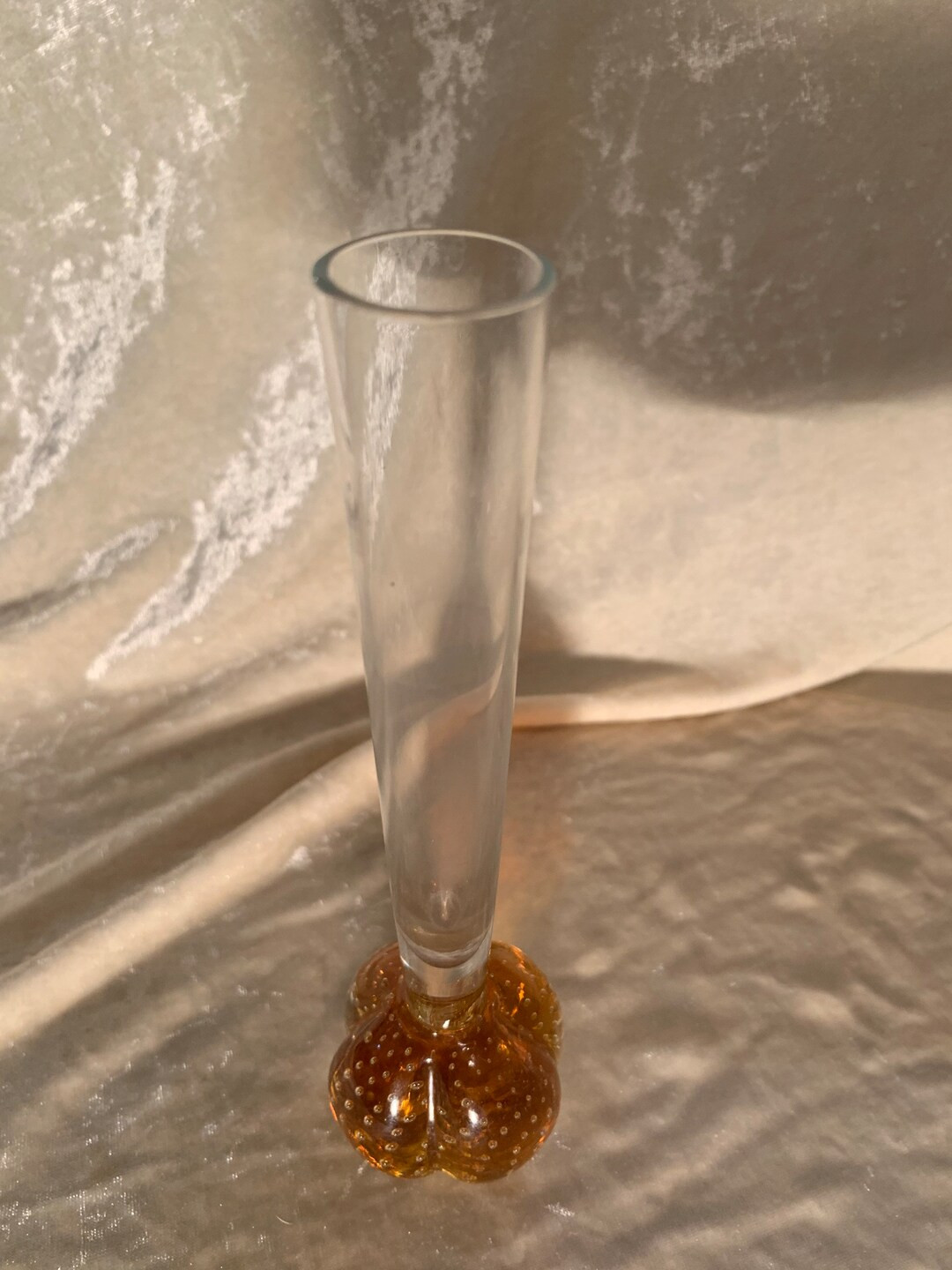 White Friars Amber Controlled Bubble Vintage MCM Bud Vase Funneled Elegant - Etsy | Etsy (US)