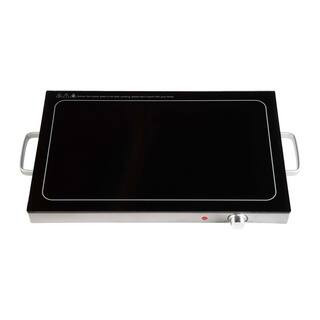 Silver Electric Warming Tray 24 x 17 Large Food Warmer Buffet Server with 3-Temperature Settings (Low, Medium, High) | The Home Depot