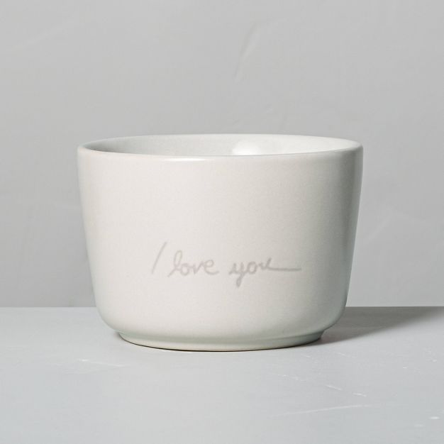 6.77oz Salt 'I Love You' Ceramic Candle - Hearth & Hand™ with Magnolia | Target