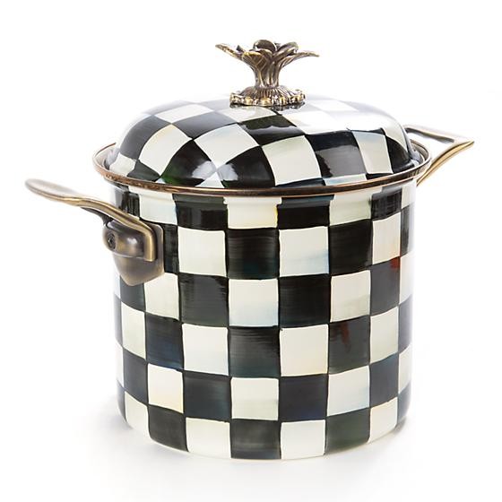 Courtly Check 7 Quart Stockpot | MacKenzie-Childs
