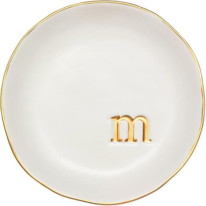 COLLECTIVE HOME - Ceramic Jewelry Tray, Decorative Trinket Dish for Rings Earrings Necklaces Brac... | Amazon (US)