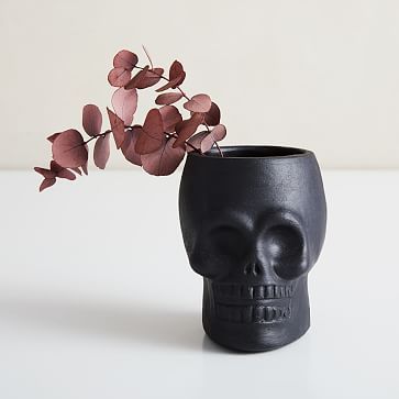 Terracotta Skull Vase | West Elm (US)