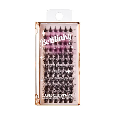 BeBlinky False Eyelash Clusters - Wide Band, Spiky, 9-16 mm - 72ct | Target
