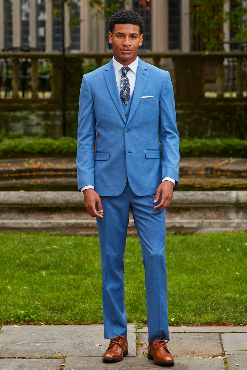 "Sharkskin" Marine Blue Suit Jacket (Separates)
    
    
    
      – BlackTie.com | BLACKTIE