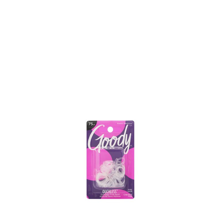 Goody®  Ouchless®® Clear Polybands, Mini, No Metal Gentle Hair Elastics, 75 Ct - Walmart.com | Walmart (US)