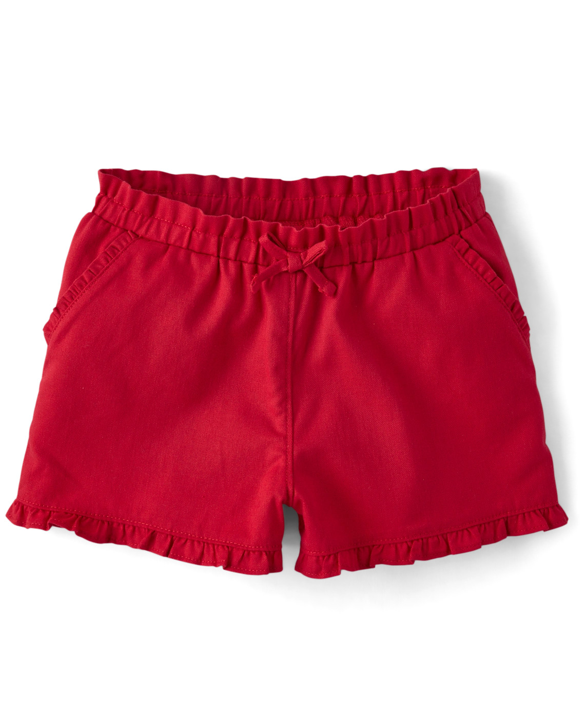 Girls Ruffle Pull On Shorts - Little Essentials - RED | Gymboree | Gymboree