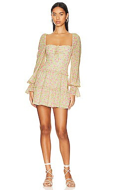 MAJORELLE Apple Mini Dress in Pink Lemonade Multi from Revolve.com | Revolve Clothing (Global)