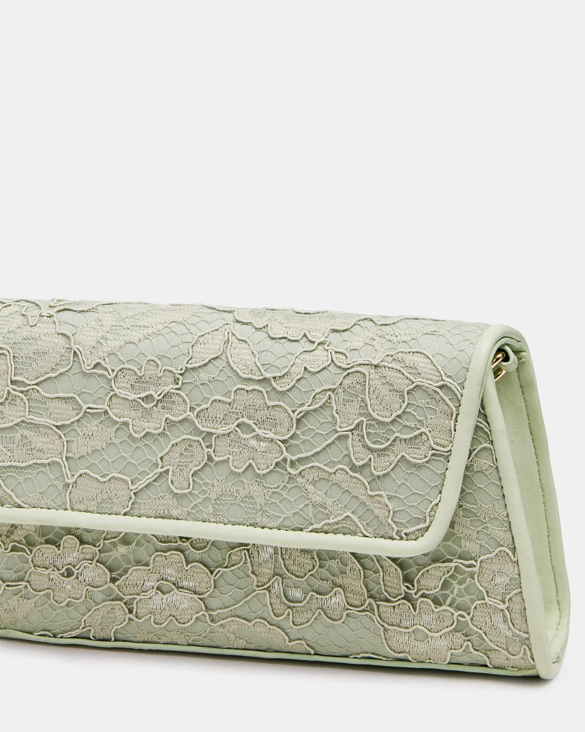 AVANT Bag Pistachio French Binding Trapezoid Crossbody Clutch Handbag | Steve Madden (US)
