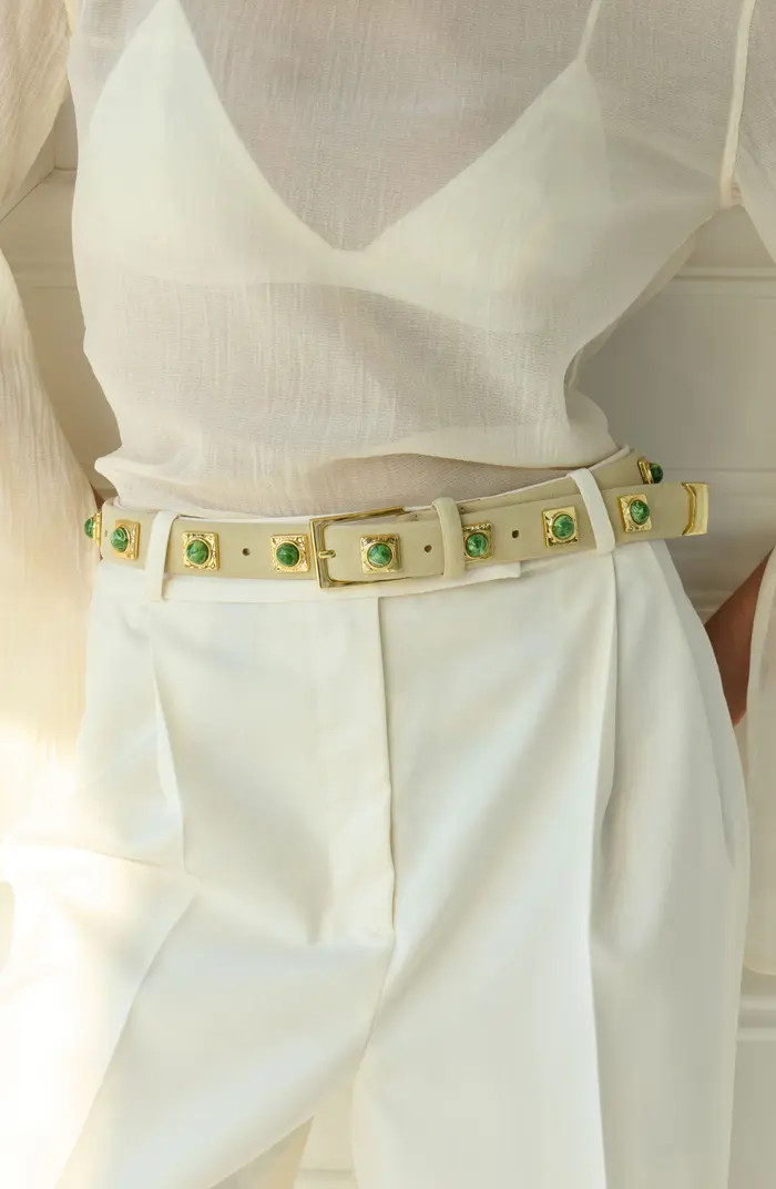 No. 2 Stud Leather Belt | Nordstrom