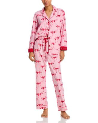 PJ Salvage Ribbon & Bows Flannel Pajama Set  | Bloomingdale's Women | Bloomingdale's (US)