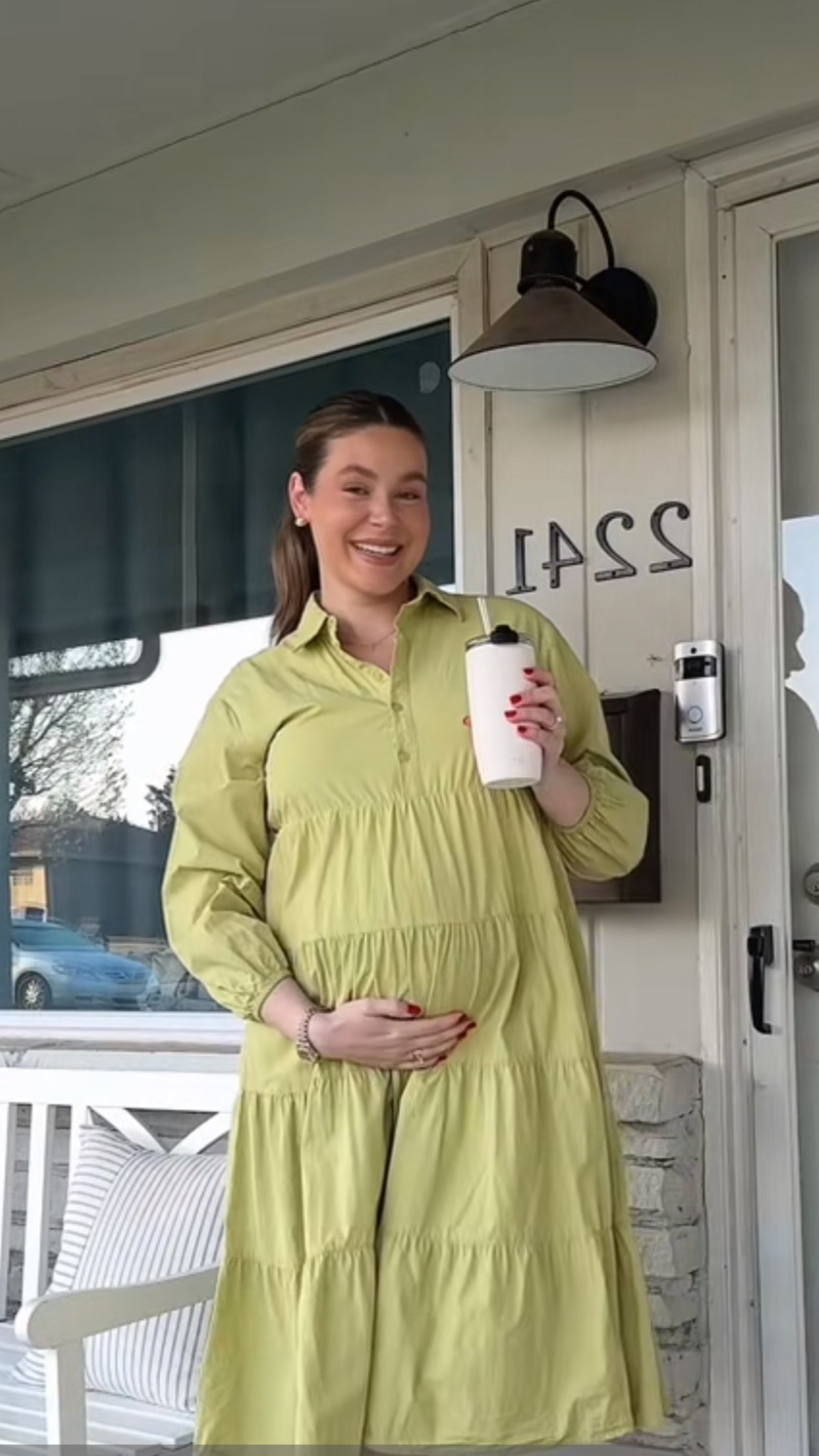 Maternity dress for work 💚